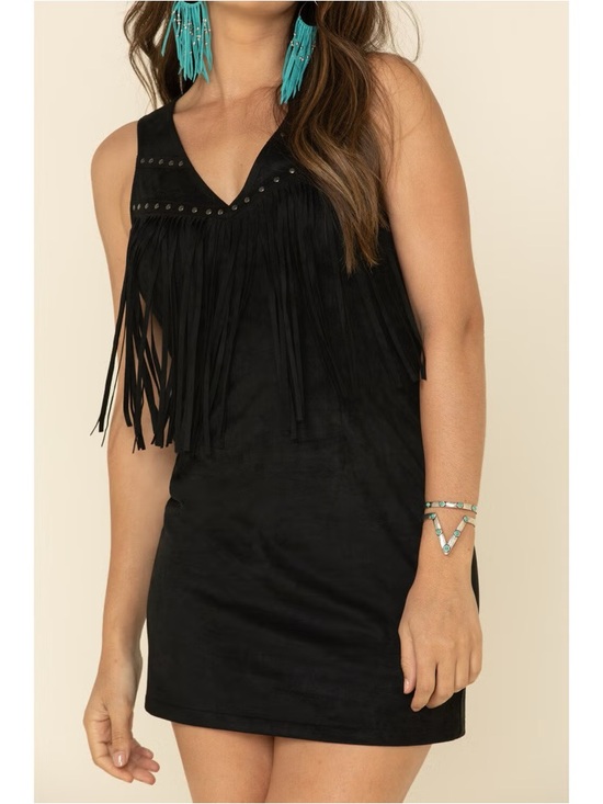 Idyllwind Dresses & Skirts - Idyllwind Queen of Country Black Fringe Dress